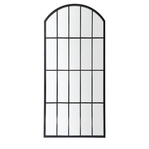 Beau Monde Gallery Direct Kemsley Outdoor Mirror Black 1400x650mm