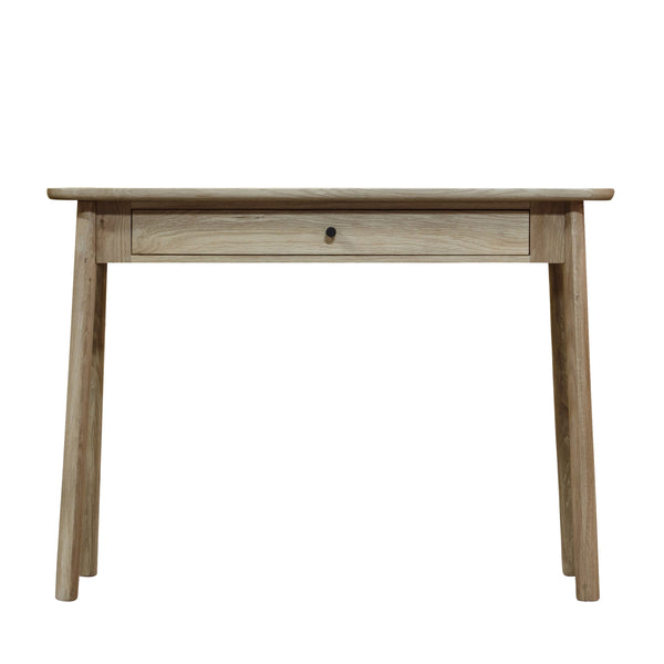 Beau Monde Gallery Direct Kingham 1 Drawer Desk Grey 1100x500x800mm