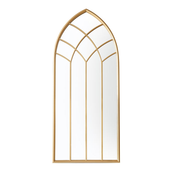 beau monde Gallery Direct Kirby Outdoor Mirror Gold 1150x500mm