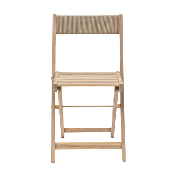 Beau Monde Gallery Direct Lindos Folding Chair Natural (2pk)