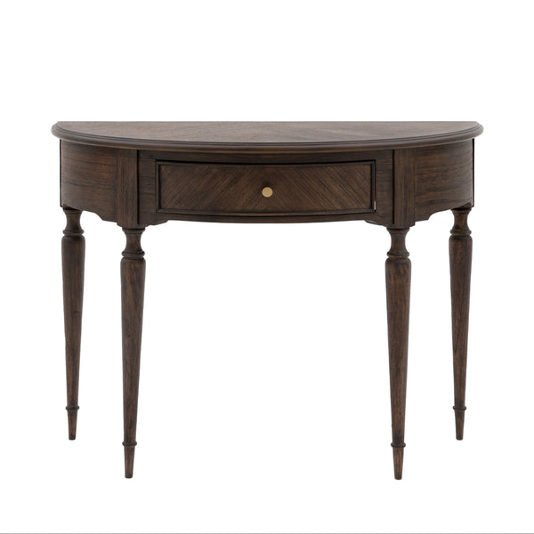 Beau Monde Gallery Direct Madison Demi Lune Table 930x750x400mm