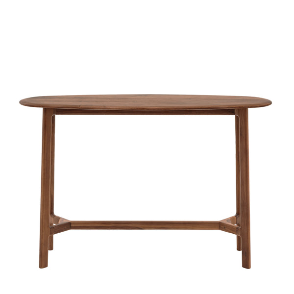 beau monde Gallery Direct Madrid Console Table Walnut 1200x400x800mm