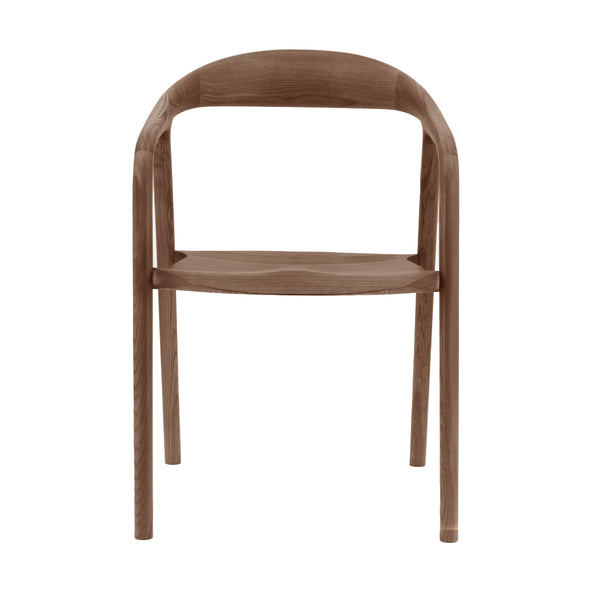 beau monde Gallery Direct Madrid Dining Chair Walnut 552x565x775mm (2pk)