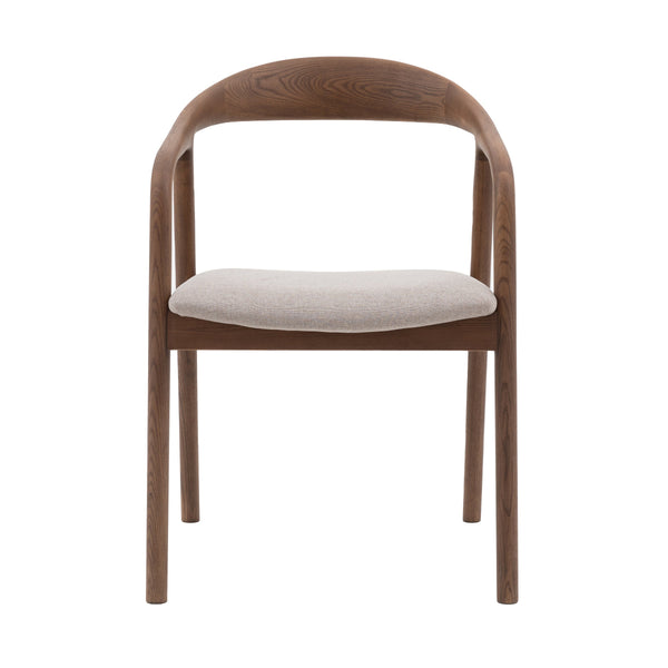 Beau Monde Gallery Direct Madrid Dining Chair Walnut UPH 552x565x775mm (2pk)