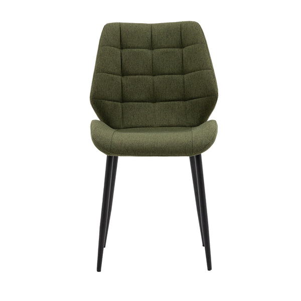 Beau Monde Gallery Direct Manford Dining Chair Bottle Green (2pk)