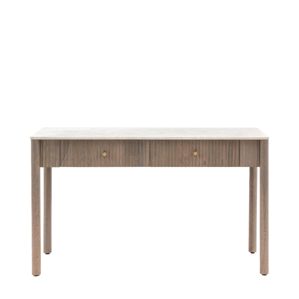Beau Monde Gallery Direct Marmo 2 Drawer Console 1300x450x750mm