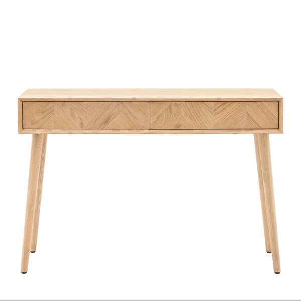 Beau Monde Gallery Direct Milano 2 Drawer Console Table 1200x380x800mm