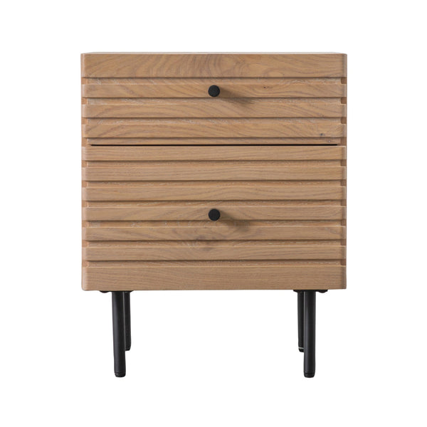Beau Monde Gallery Direct Okayama 2 Drawer Bedside 450x400x550mm