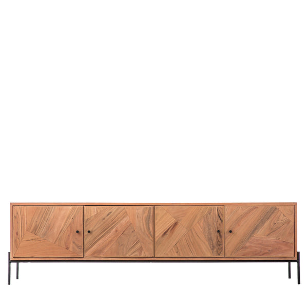 beau monde Gallery Direct Oklahoma 4 Door Media Unit 1780x400x500mm