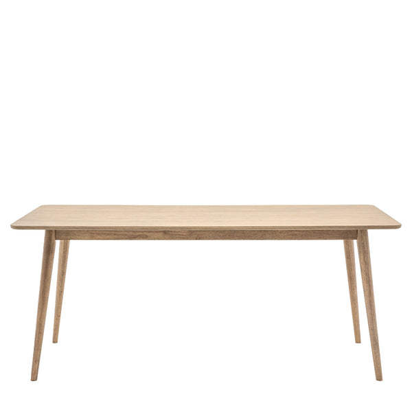 beau monde Gallery Direct Panelled Dining Table 1800x800x750mm