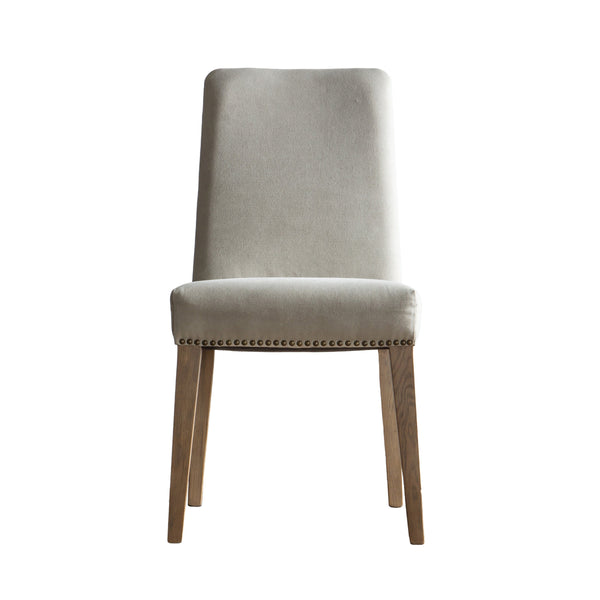 Beau Monde Gallery Direct Rex Dining Chair Cement Linen (2pk)