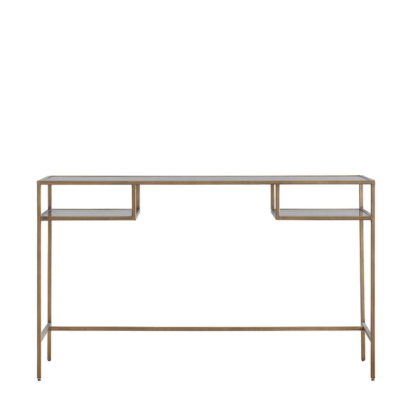 beau monde Gallery Direct Rothbury Desk Bronze 1300x500x760mm