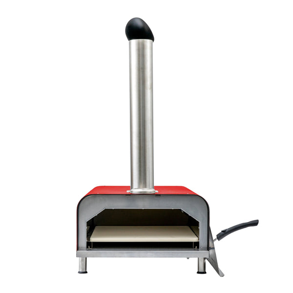 Beau Monde Gallery Direct Sassari Pellet Pizza Oven Red