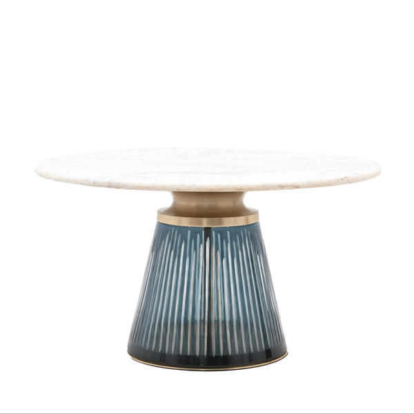 Beau Monde Gallery Direct Seville Coffee Table Blue 765x765x420mm