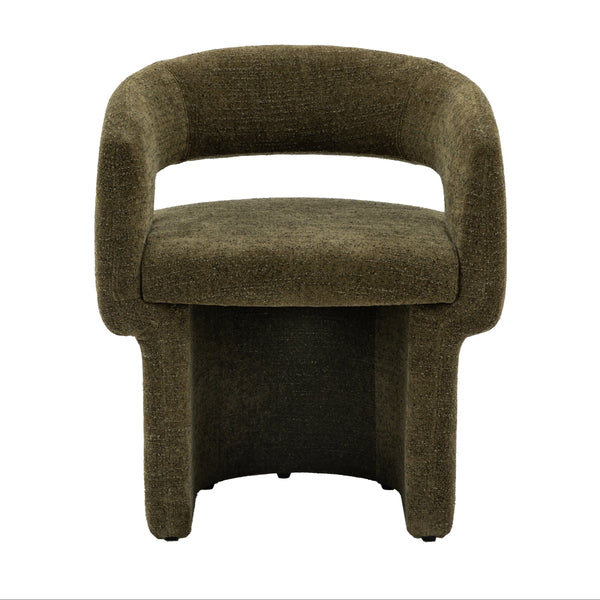 beau monde Gallery Direct Sloane Dining Chair Green Boucle 640x600x760mm