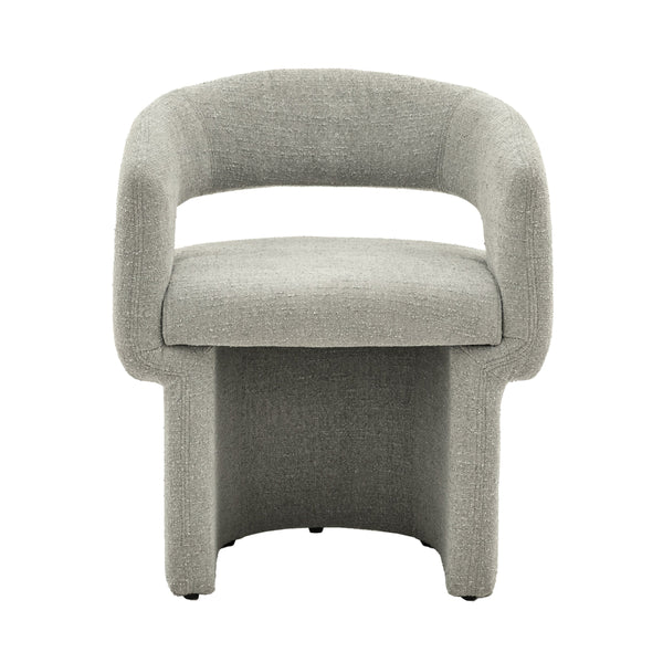 Beau Monde Gallery Direct Sloane Dining Chair Grey Boucle 640x600x760mm