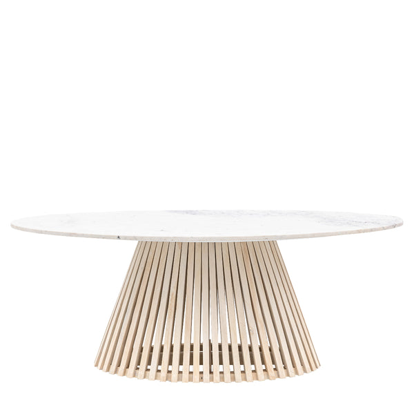 Beau Monde Gallery Direct Soho Oval Dining Table 2000x1000x760mm