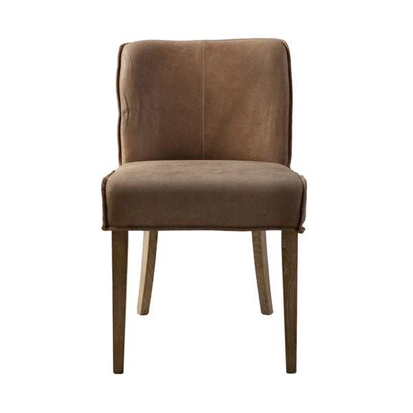 beau monde Gallery Direct Tarnby Chair Brown Leather (2pk)