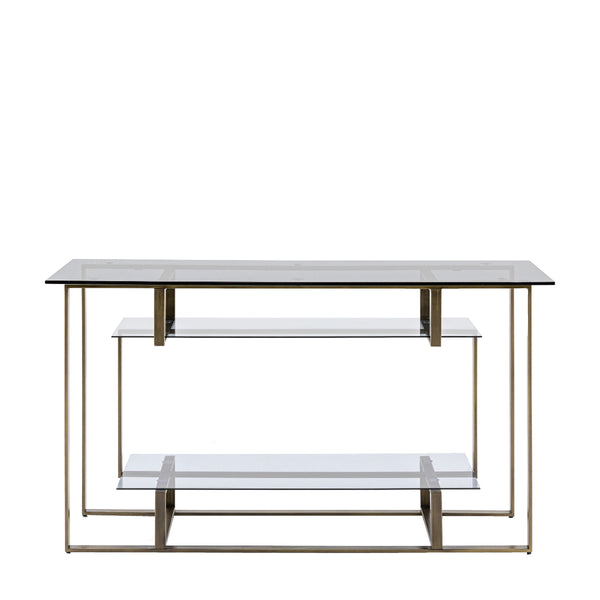 beau monde Gallery Direct Thornton Console Table Bronze 1400x450x760mm