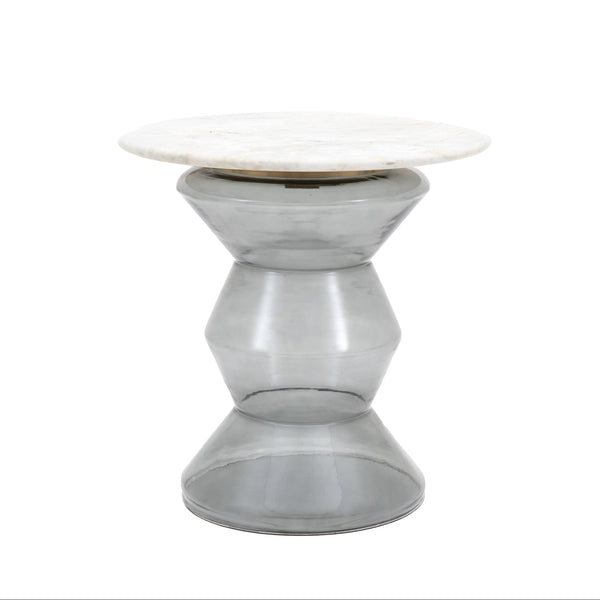 beau monde Gallery Direct Turin Side Table Smoke 510x510x510mm