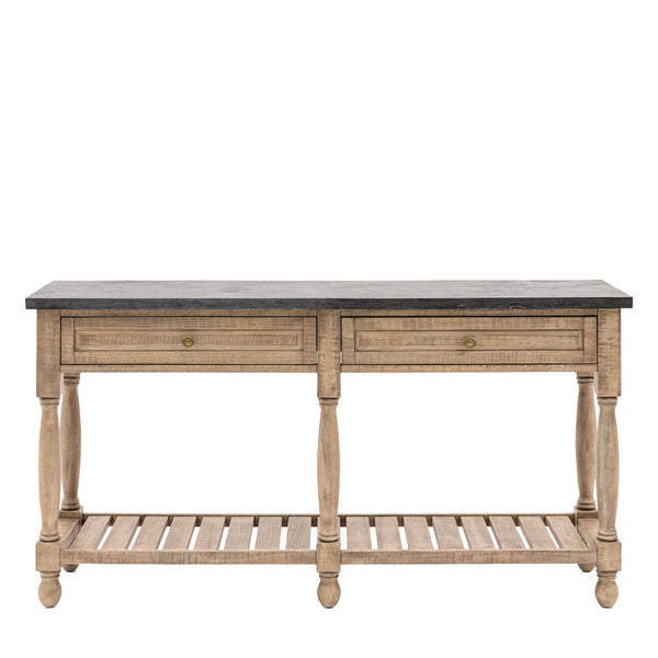 beau monde Gallery Direct Vancouver 2 Drawer Console 1650x450x840mm