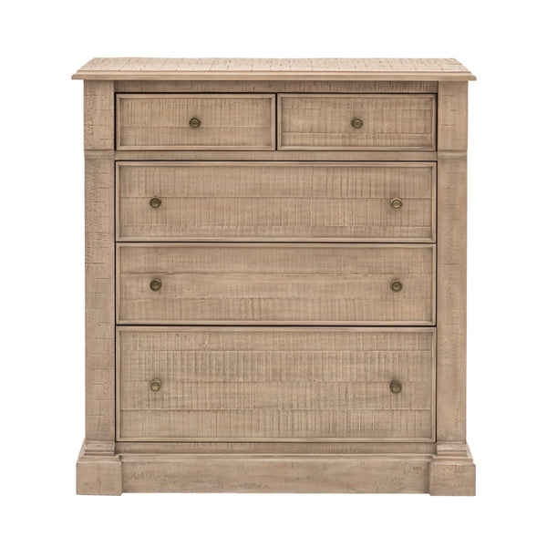 beau monde Gallery Direct Vancouver 5 Drawer Chest 1130x485x1070mm
