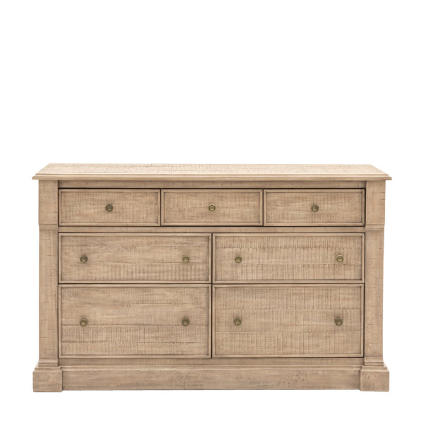 beau monde Gallery Direct Vancouver 7 Drawer Chest 1500x485x910mm