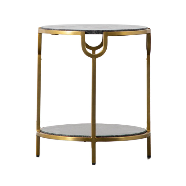 beau monde Gallery Direct Weston Side Table Black Granite