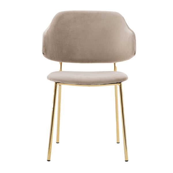 Beau Monde Gallery Direct Whitehall Dining Chair Taupe (2pk)