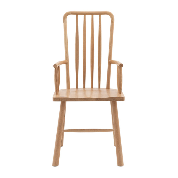 beau monde Gallery Direct Wycombe Carver Dining Chair 535x555x1045mm (2pk)