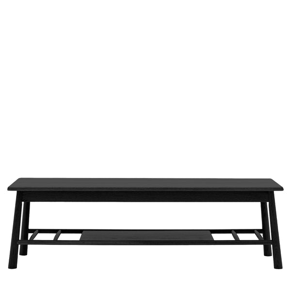 Beau Monde Gallery Direct Wycombe Media Unit Black 1400x420x425mm