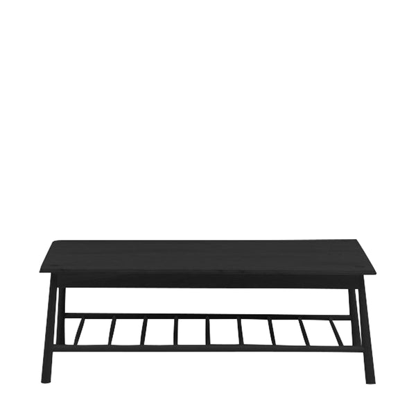 beau monde Gallery Direct Wycombe Rect Coffee Table Black 1200x650x425mm