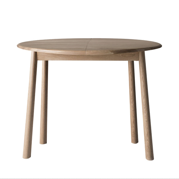 Beau Monde Gallery Direct Wycombe Round Extending Table 1100/1550x1100x750mm