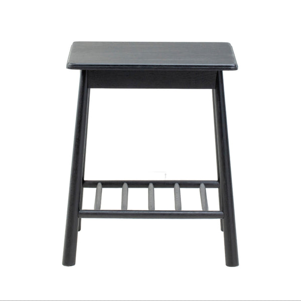 Beau Monde Gallery Direct Wycombe Side Table Black 500x500x600mm