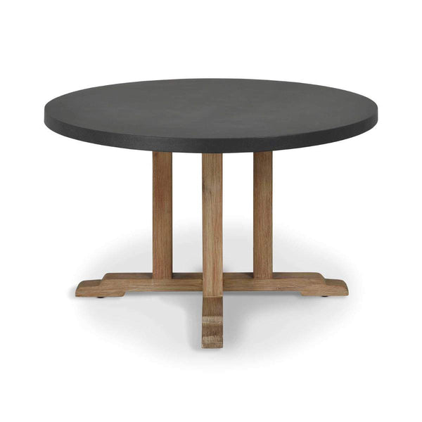 beau monde Garden Trading Burcot Round Dining Table Medium Slate Grey
