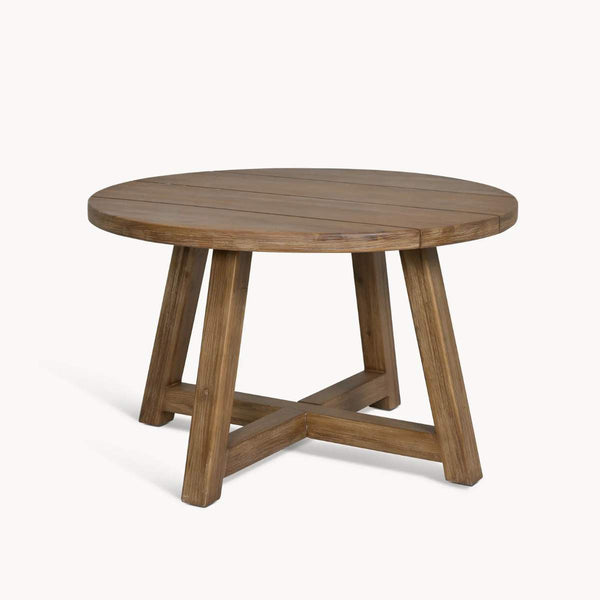 Beau Monde Garden Trading Chilford Solid Wood Round Dining Table Natural