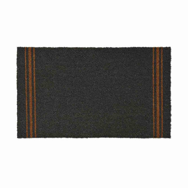 Beau Monde Garden Trading Doormat Triple Stripe Charcoal