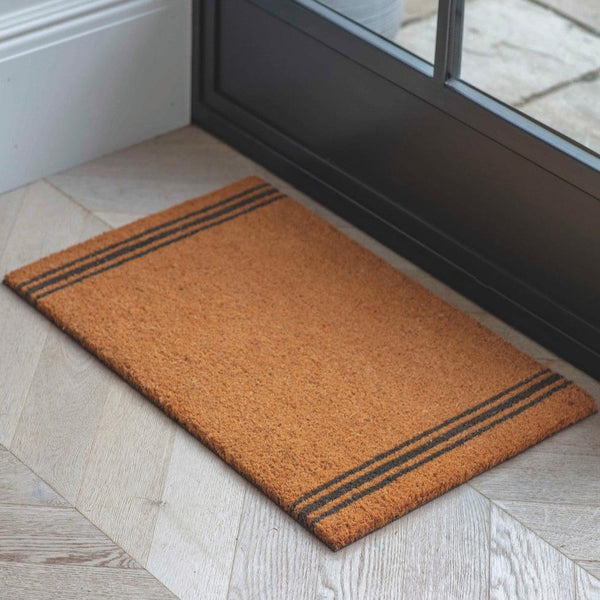 beau monde Garden Trading Doormat Triple Stripe Natural