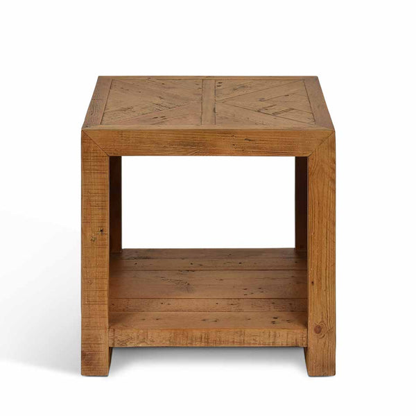 Beau Monde Garden Trading Fawley Chevron Side Table - Natural