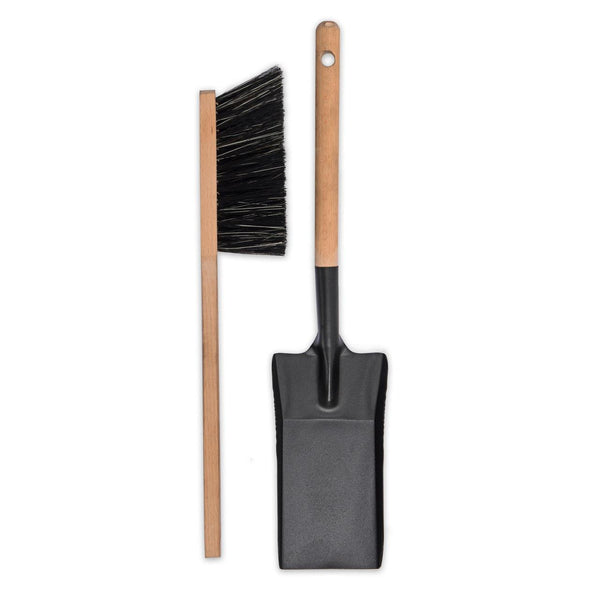 beau monde Garden Trading Jutland Fireside Dustpan & Brush Black