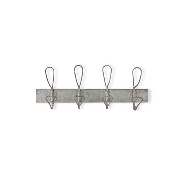 beau monde Garden Trading Milverton Hook Rail Antique Galvanised Finish