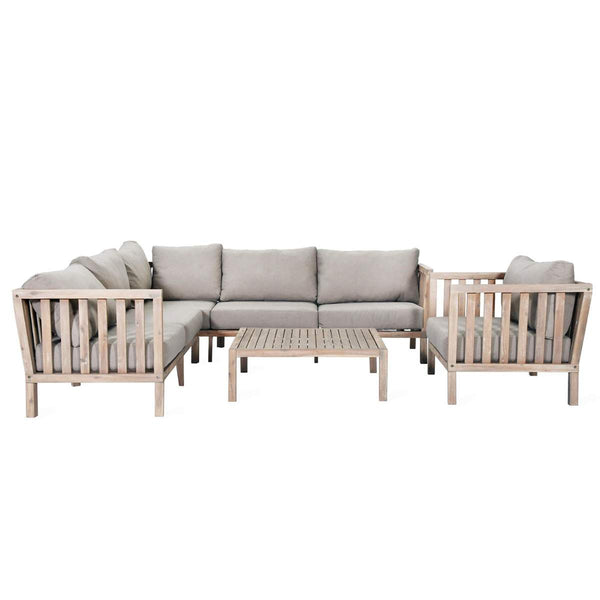 beau monde Garden Trading Porthallow Corner Sofa Set Natural