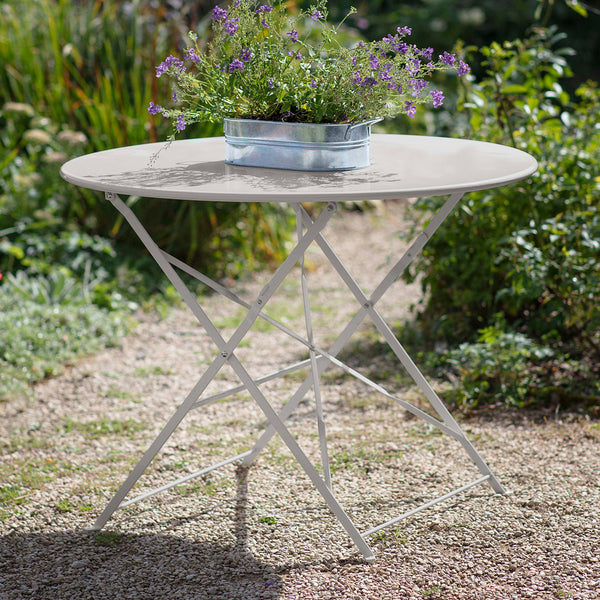 beau monde Garden Trading Rive Droite Large Bistro Table In Clay