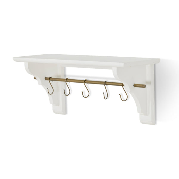 beau monde Garden Trading Small Walcote Shelf In Lily White