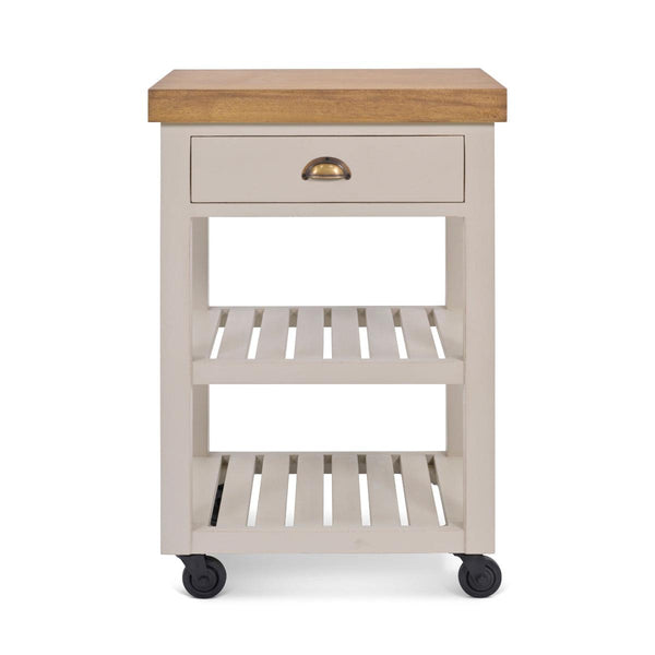 beau monde Garden Trading Walcote Wooden Butchers Block In Clay
