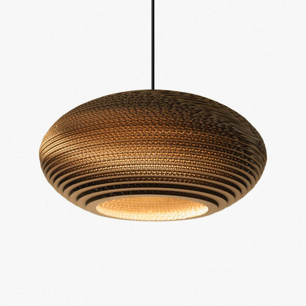 beau monde Graypants Scraplights Disc 16 Pendant Lamp - Natural