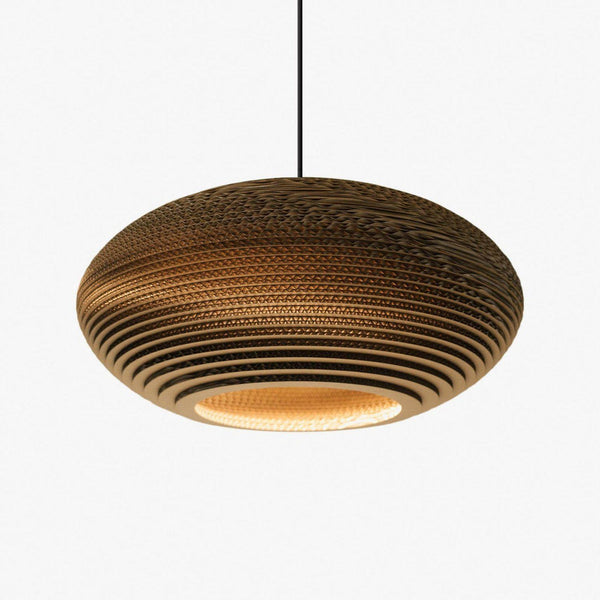 beau monde Graypants Scraplights Disc 20 Pendant Lamp - Natural