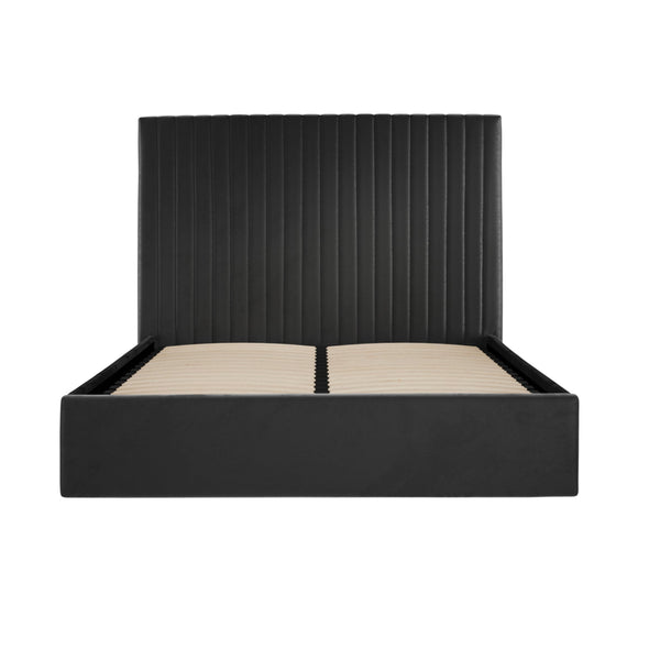 Beau Monde HO+ME Berkeley Tall Ottoman King Size Bed In Black