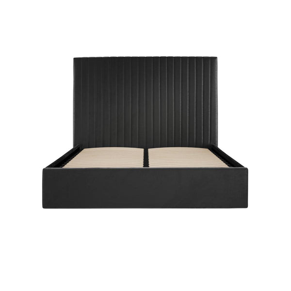 Beau Monde HO+ME Berkeley Tall Ottoman Super King Size Bed In Black