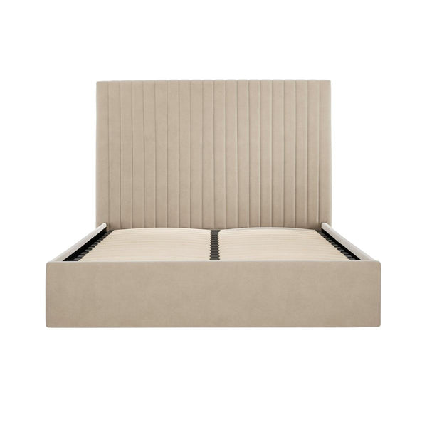 beau monde HO+ME Berkeley Tall Ottoman Super King Size Bed In Beige